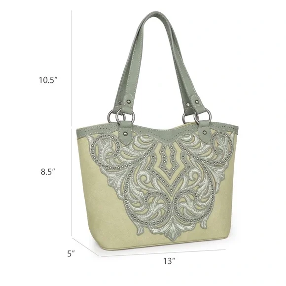 American Bling Shoulder Bags for Women Top-Handle Purse and Handbag 2 PC… - Picture 6 of 6